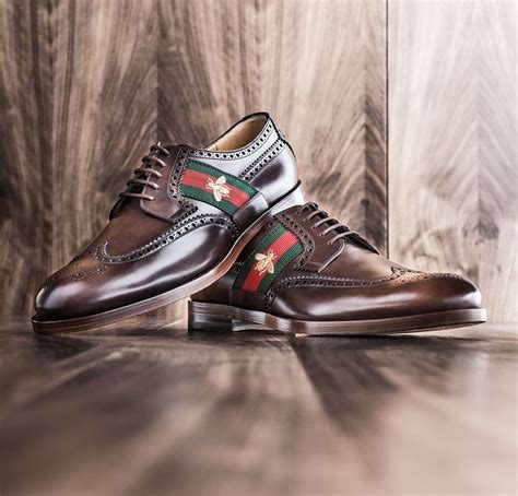 gucci men's dress shoes brown